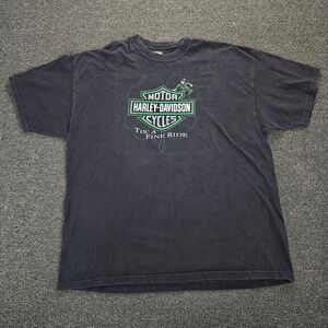 Vintage Harley Davidson Dublin Ireland T-Shirt 2XL Irish Blood St Patricks Day